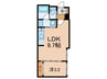アトリオフラッツ清澄白河 1LDKの間取り