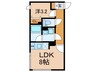 アトリオフラッツ清澄白河 1LDKの間取り