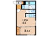 アトリオフラッツ清澄白河 1LDKの間取り