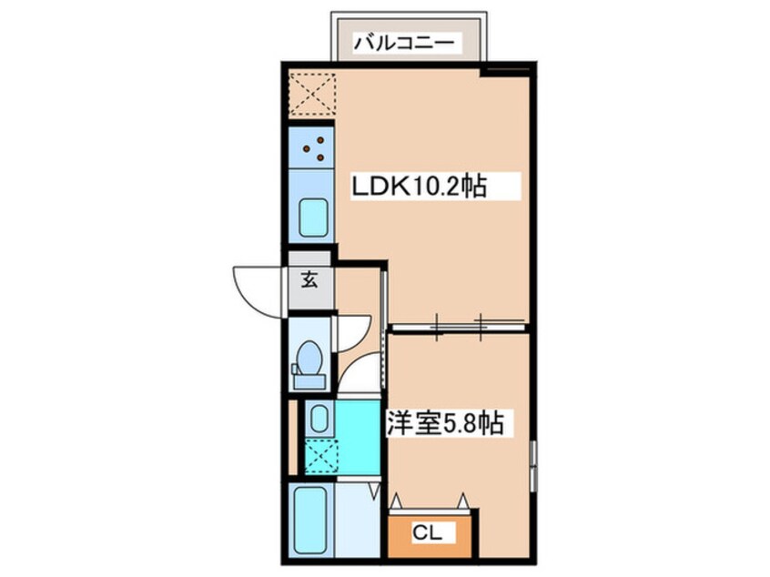 間取図 D-room樹・旭町