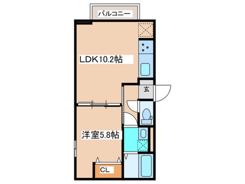 間取図 D-room樹・旭町