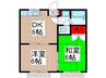 藤栄コーポ 2DKの間取り