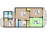 ベルドメ－ル 3LDKの間取り