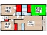 パティオス若葉 3LDKの間取り