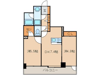 間取図 ボヌール都立大学壱番館