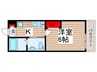 ステラハウス八千代台 1Kの間取り