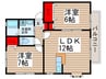 ヴェルドミール東柏２ 2LDKの間取り