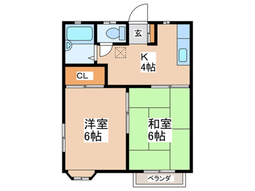 間取図 西原ハイツ 第２