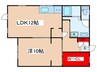 楠ホームズA 1LDKの間取り