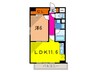 グランマノワール 1LDKの間取り