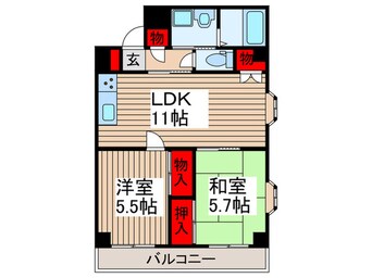 間取図 メゾンドミヤハラ