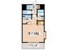 スプランドゥ－ル 1Kの間取り