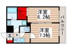 エフマーレ咲が丘 2Kの間取り