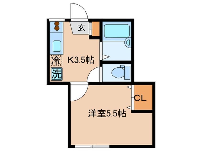 間取図 ラ・フロ－ラ
