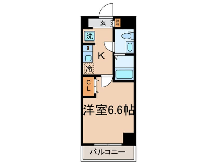 間取図 ﾌﾛﾝﾃｨｱｺﾝﾌｫ-ﾄ鶴見市場