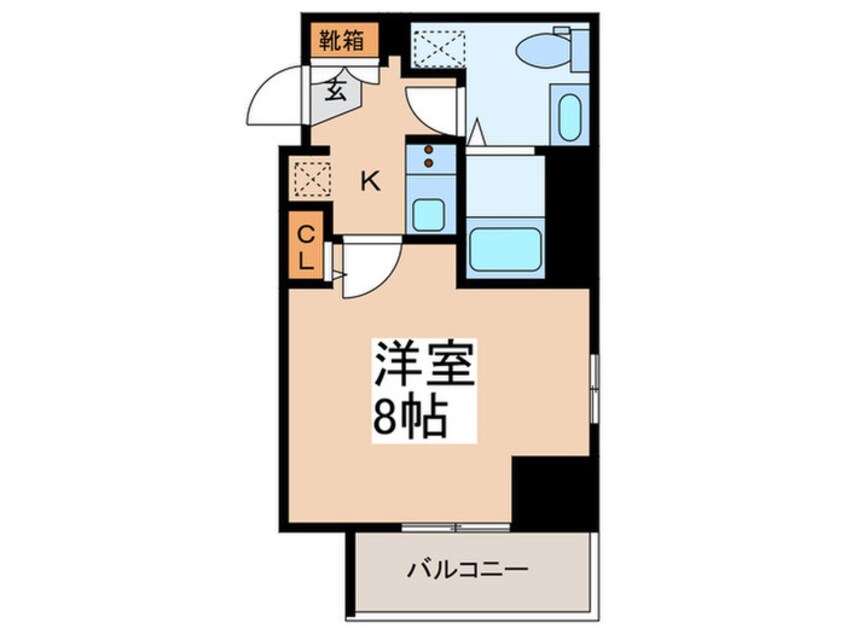 間取図 La Perla岩本町