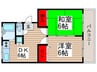 中山第２マンション(105) 2DKの間取り
