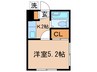 佐生マンション 1Kの間取り