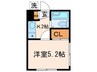 佐生マンション 1Kの間取り