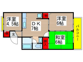 間取図 セジュ－ル大柏