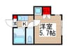 ルミナスコート梅島 1Kの間取り