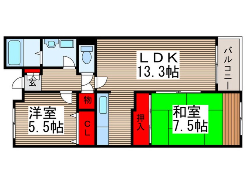 間取図 トゥインクル秋津