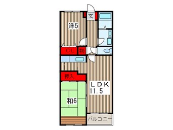 間取図 トゥインクル秋津