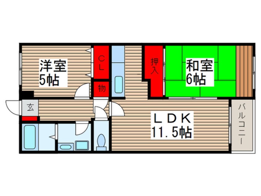 間取図 トゥインクル秋津