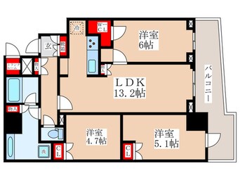 間取図 パークタワー晴海