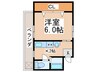ライフアップ御園 1Kの間取り