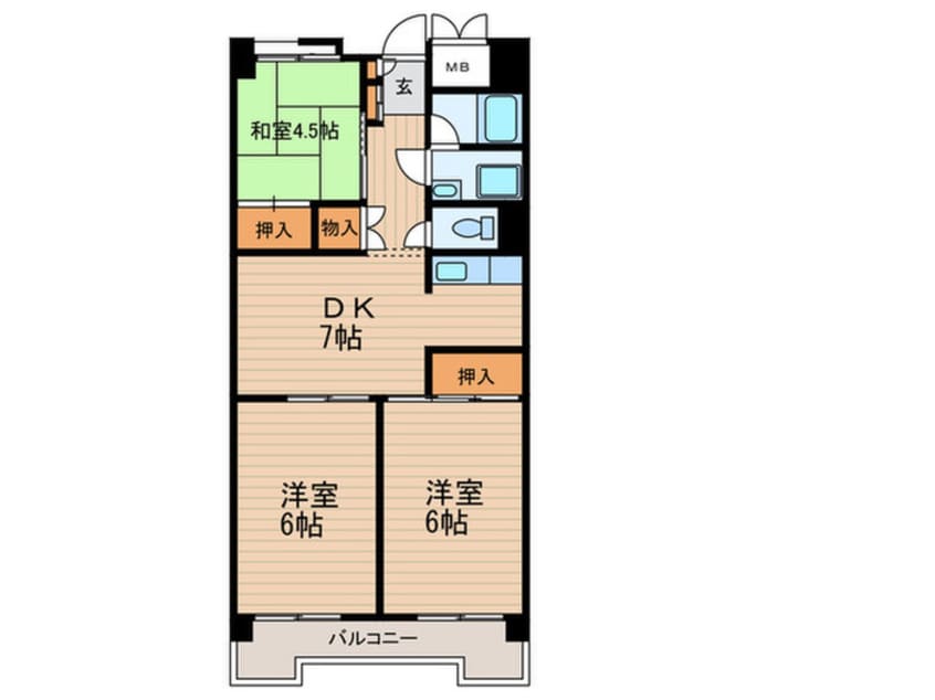 間取図 ビレッジハウス八潮1