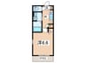 PUREMIUM横浜弘明寺 1Kの間取り