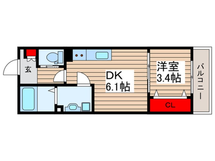 間取図 AJ津田沼K