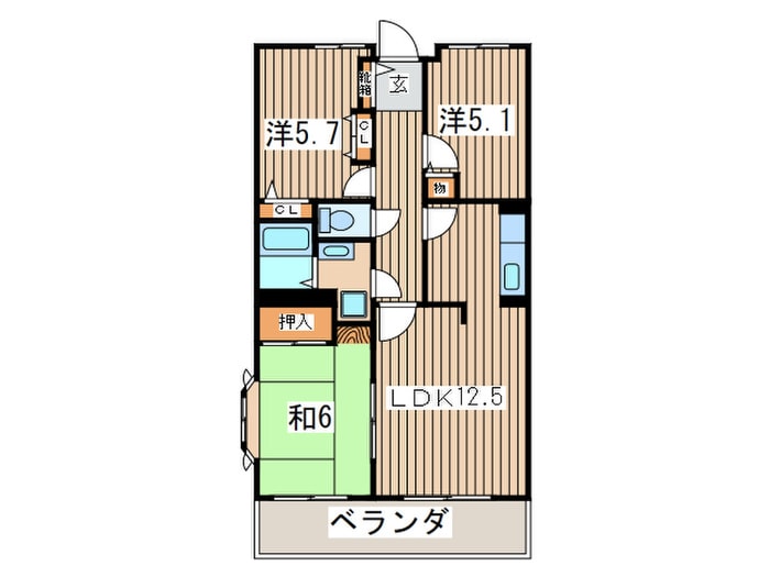 間取り図 ボヌール湘南山手