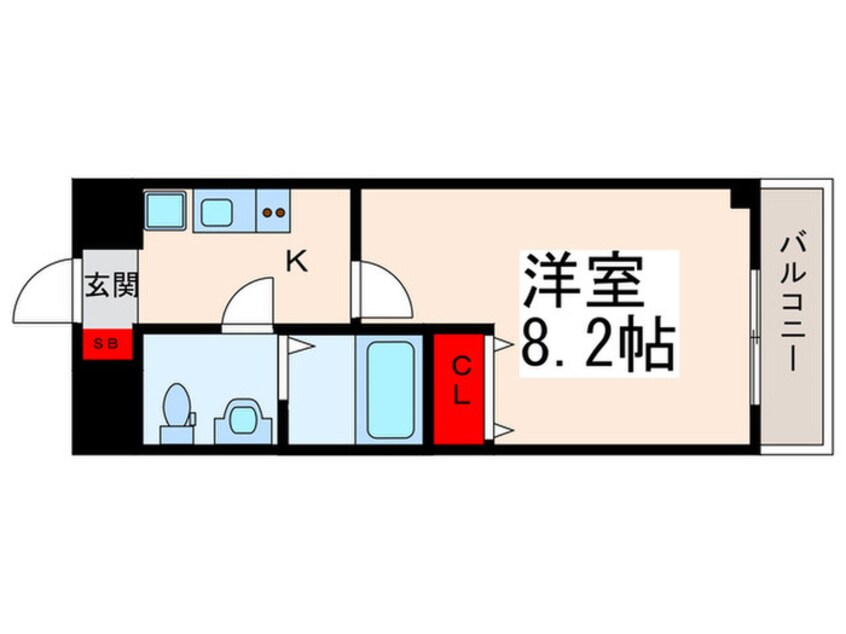 間取図 クレサス西日暮里