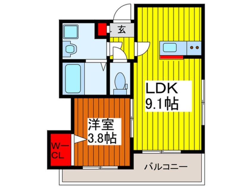 間取図 サンライト（並木）