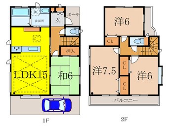 間取図 関町北4丁目戸建