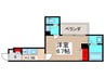 パルテノンＦ 1Kの間取り