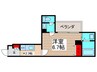 パルテノンＦ 1Kの間取り