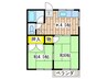 ハイネス堀の内 2Kの間取り