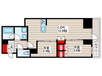 間取図 グランカーサ船堀Ⅰ