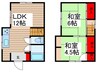 古ヶ崎二丁目戸建 2LDKの間取り