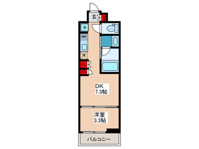 間取図 ウエリスアーバン中野坂上