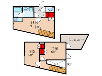 間取図 グランテージ新中野