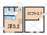 トスカ 1Rの間取り