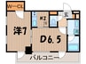 ドゥーエ幡ヶ谷 1DKの間取り