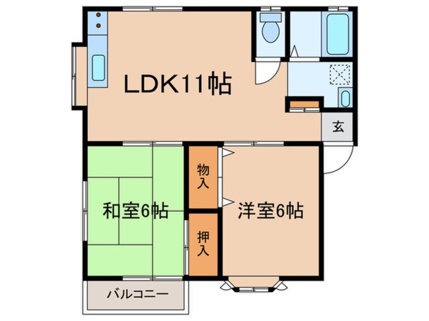 間取図 グローバルハイツ