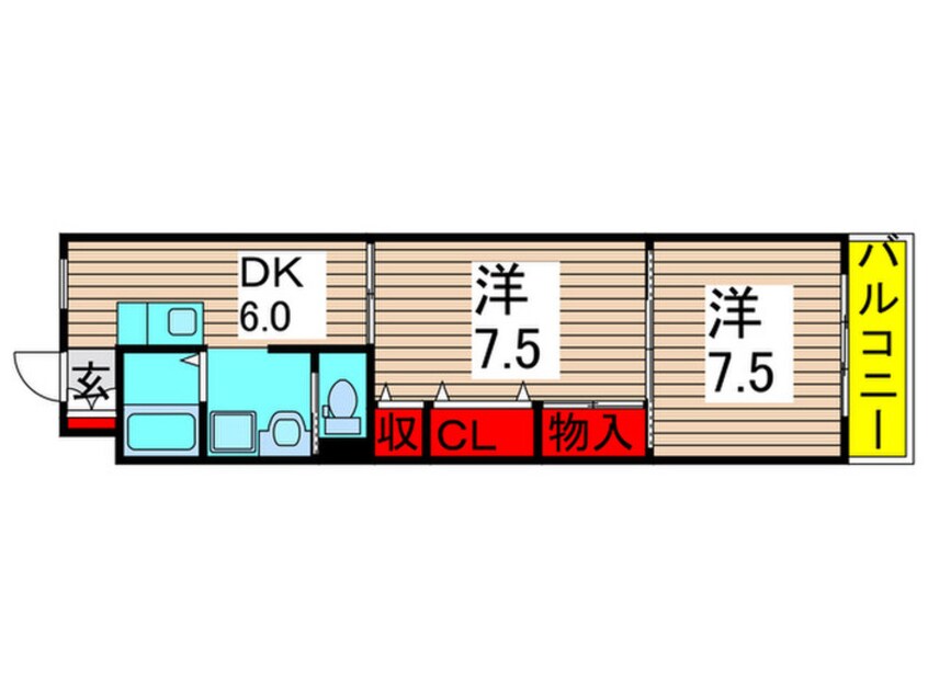 間取図 亀有コ－ポ