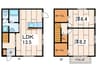 ロアジス 2LDKの間取り