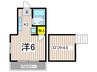 サン・クレ－ル横浜南Ｂ 1Kの間取り